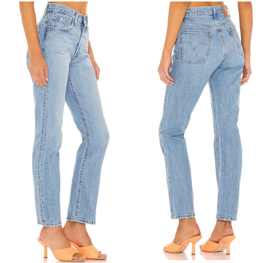 Levi’s Premium 501 Straight Jeans Light Wash 100% Cotton Button Fly Rigid 28